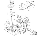 Craftsman 917255462 steering assembly diagram