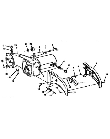 Arm and motor assembly
