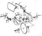 Craftsman 113234601 blade and blade guard assembly diagram