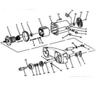 Craftsman 113234601 motor and parts arm assembly diagram