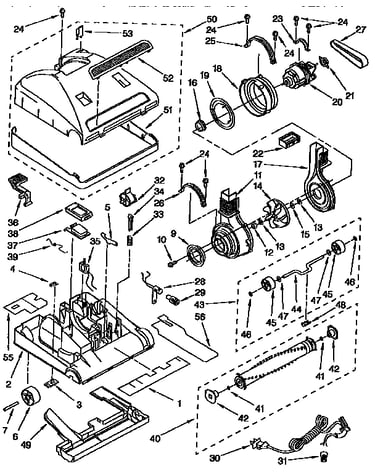 Nozzle and motor parts