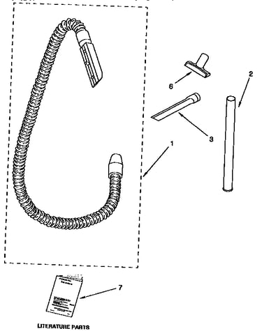 Hose and attachment parts