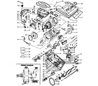 Kenmore 2043399991 nozzle and motor assembly diagram
