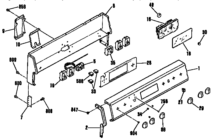 Backguard section