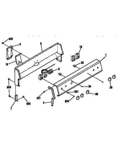 Backguard section