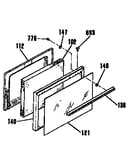 Oven door section