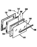 Oven door section