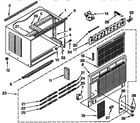Kenmore 1069722192 cabinet parts diagram