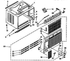 Kenmore 1069722191 cabinet parts diagram