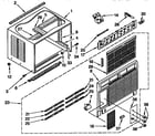 Kenmore 1069721491 cabinet parts diagram