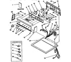 Kenmore 11097593400 top and console parts diagram