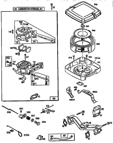 Carburetor overhaul kit