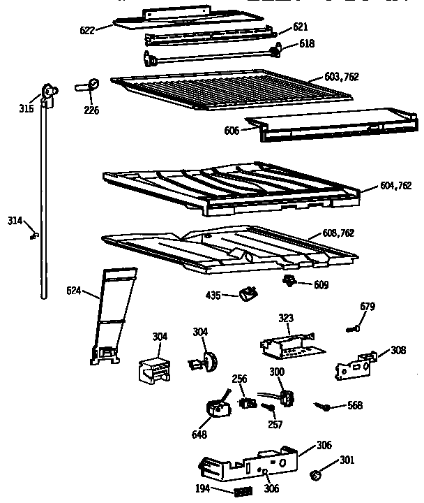 COMPARTMENT SEPARATOR PARTS