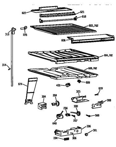 Compartment separator parts