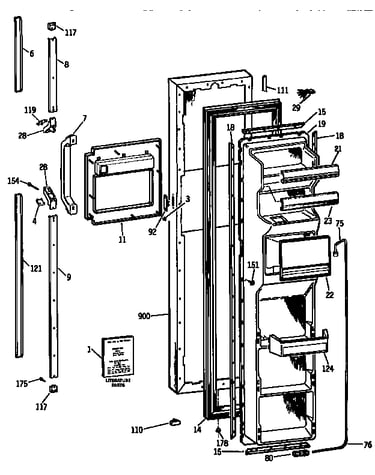 Freezer door