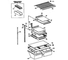 Kenmore 3639738717 shelf parts diagram