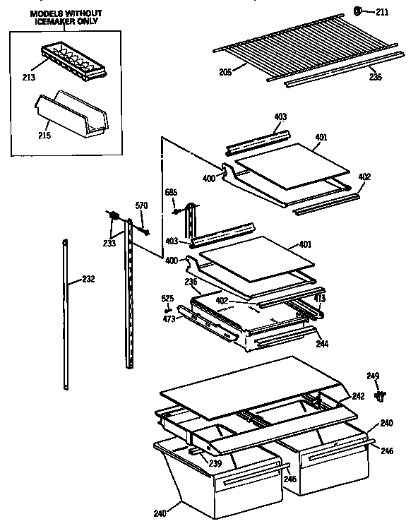 Shelf parts