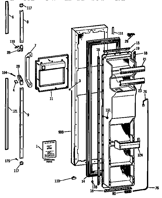 Freezer door