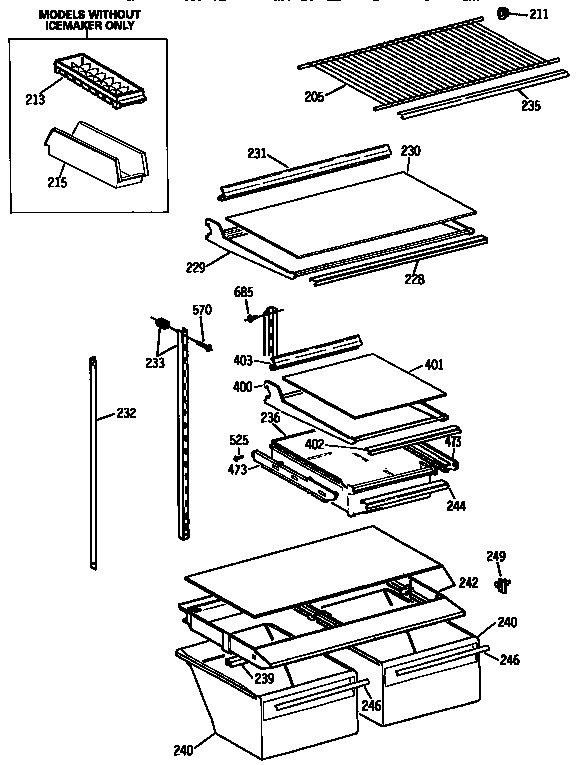 Shelf parts