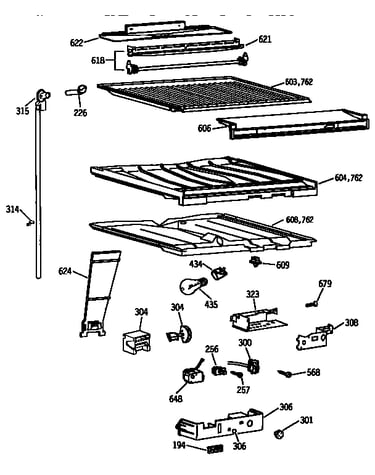 Compartment separator parts