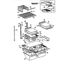 Kenmore 3639635718 shelf parts diagram