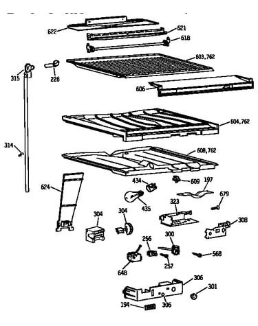 Compartment separator parts
