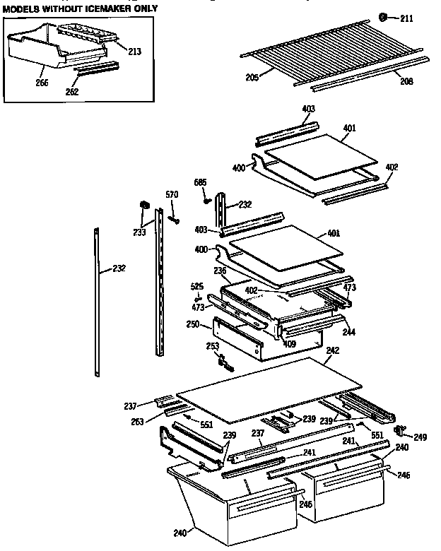 Shelf parts