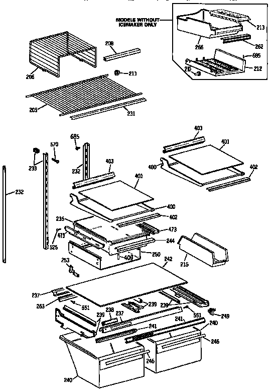Shelf parts