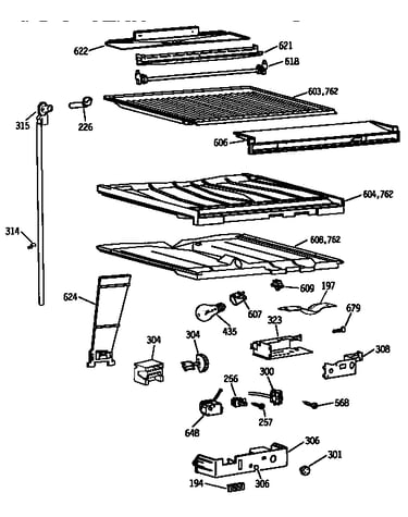 Compartment separator parts
