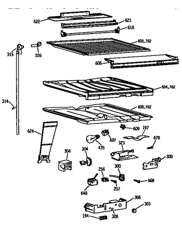 Compartment separator parts
