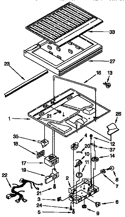 Compartment separator parts