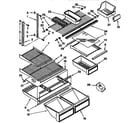 Kenmore 1069638312 shelf parts diagram
