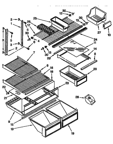 Shelf parts