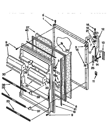 Refrigerator door parts