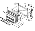 Kenmore 1069738322 freezer door parts diagram