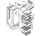 Kenmore 1069530682 refrigerator liner parts diagram