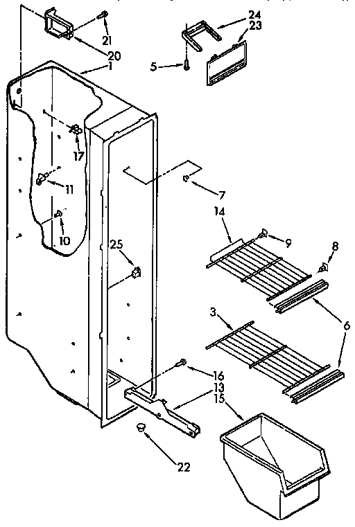 Freezer liner parts