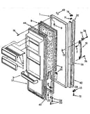 Refrigerator door parts