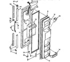 Kenmore 1069530682 freezer door parts diagram