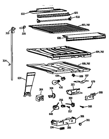 Compartment separator parts