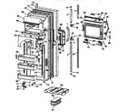 Kenmore 3639537821 fresh food door diagram