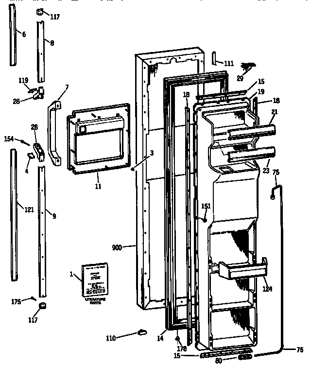 Freezer door