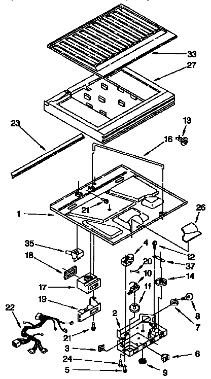 Compartment separator parts