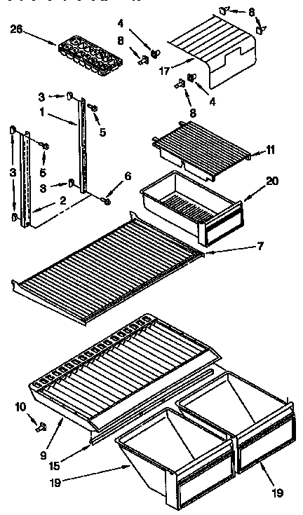Shelf parts