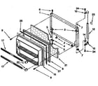 Kenmore 1069638212 freezer door parts diagram