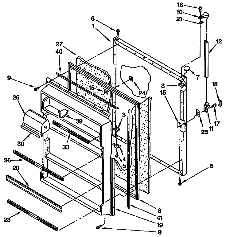 Refrigerator door parts