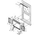 Kenmore 2539742590 window mounting kit diagram