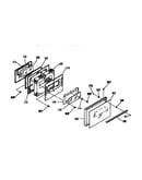 Oven door section