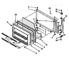 Kenmore 1069738862 freezer door parts diagram