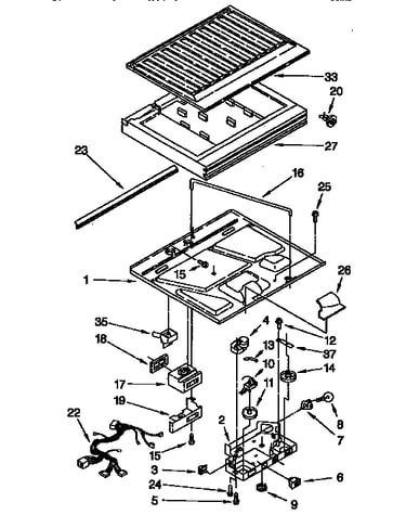 Compartment separator parts